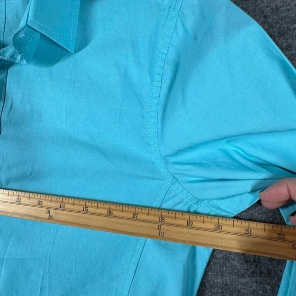 J.B. Holt The Jefferson Button‎ Down Shirt Mens Small S Aqua Green Long Sleeve